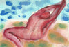 Watercolour Aquarell Malerei Frau Nackt Akt Woman Nude act Erotische