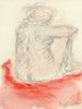 Watercolour Aquarell Malerei Frau Nackt Akt Woman Nude act Erotische
