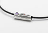 Holy Feather Pendant Tube, Silberanhänger Feder, Ethnischer Schmuck, Tribalschmuck, Talisman, Federschmuck, Amethyst Anhänger, 