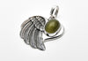 Nighteagle Pendant Cat Eye Silber Anhänger Flügel, Ethnischer Schmuck, Tribalschmuck, Talisman, Eule Adler Jaguar Native Schmuck