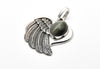 Nighteagle Pendant Cat Eye Silber Anhänger Flügel, Ethnischer Schmuck, Tribalschmuck, Talisman, Eule Adler Jaguar Native Schmuck