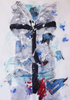 Collage MixedMedia FineArt Abstrakt Acrylmalerei SexualAbuse Kunsttherapie