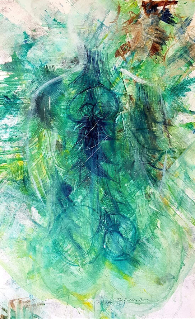 Collage MixedMedia FineArt Abstrakt Acrylmalerei SexualAbuse Kunsttherapie