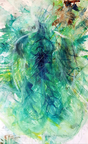 Collage MixedMedia FineArt Abstrakt Acrylmalerei SexualAbuse Kunsttherapie