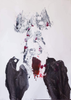 Collage MixedMedia FineArt Abstrakt Acrylmalerei SexualAbuse Kunsttherapie