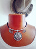 Ethnischer Schmuck, Spinne Silber Kette Rubin, Tribalschmuck, Talisman, Anhänger mit Spinnenmotiv, Schmuck Tiermotiv, animalischer Schmuck, Arachnophobie