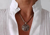 Ethnischer Schmuck, Spinne Silber Kette Rubin, Tribalschmuck, Talisman, Anhänger mit Spinnenmotiv, Schmuck Tiermotiv, animalischer Schmuck, Arachnophobie