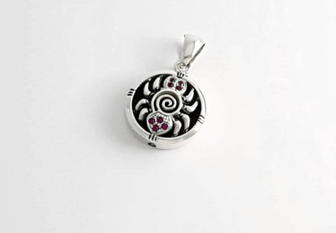 Ethnischer Schmuck, Spinne Silber Anhänger, Tribalschmuck, Talisman, Silberkette mit Spinnenmotiv, Schmuck Tiermotiv, animalischer Schmuck, Arachnophobie